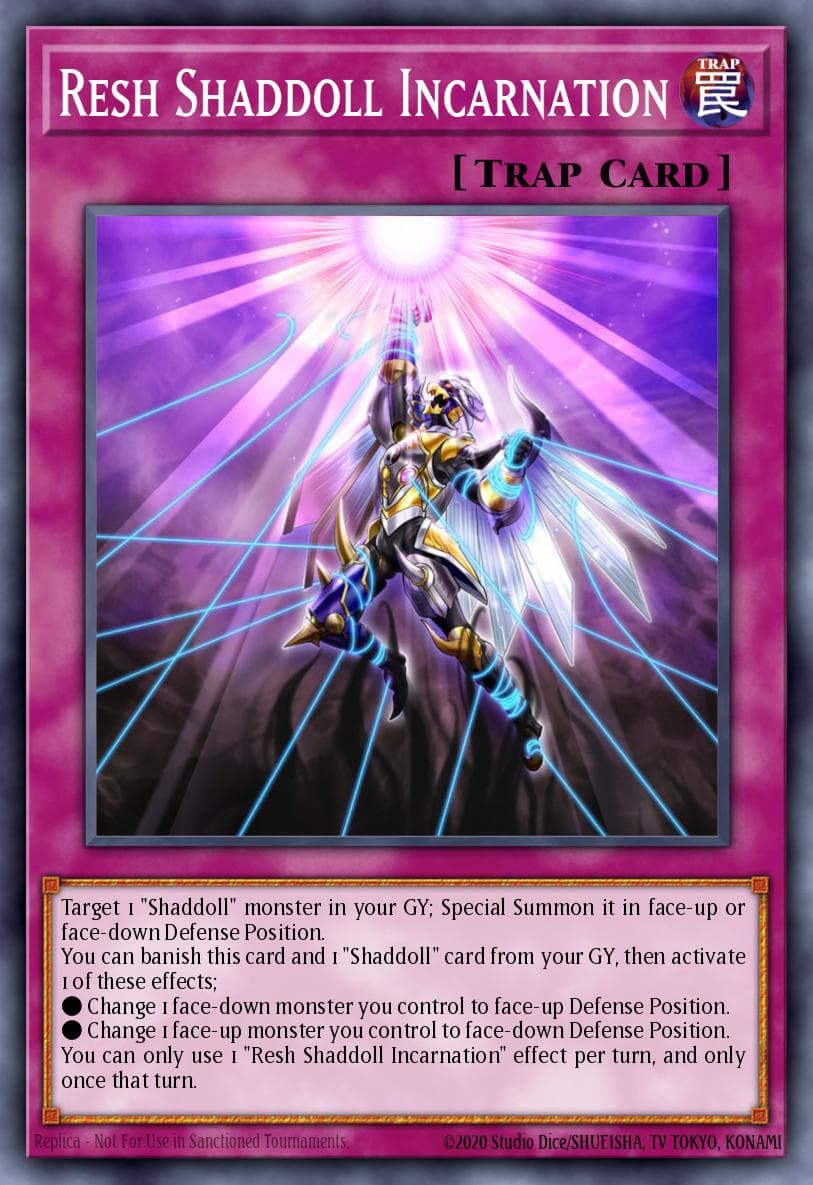 Carte Yu-Gi-Oh! Resh Shaddoll Incarnation #134 — Battles of Legend: Glorious Gallery