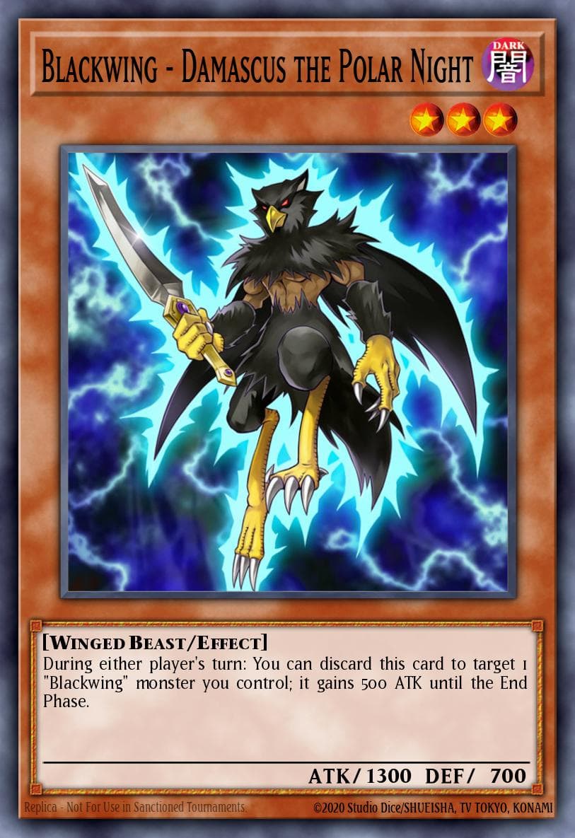 Carte Yu-Gi-Oh! Blackwing - Damascus the Polar Night #096 — Cosmo Blazer