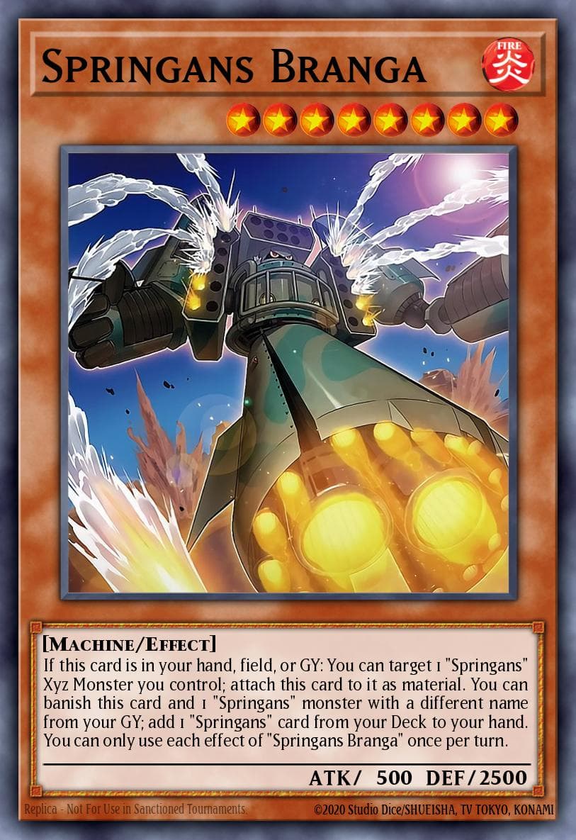 Carte Yu-Gi-Oh! Springans Branga #008 — Blazing Vortex