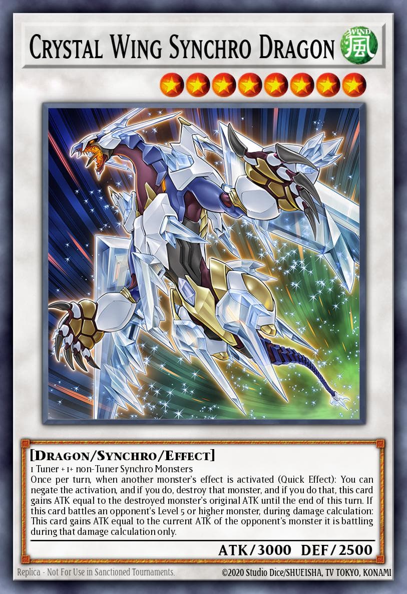 Carte Yu-Gi-Oh! Crystal Wing Synchro Dragon #062 — Battles of Legend: Light's Revenge