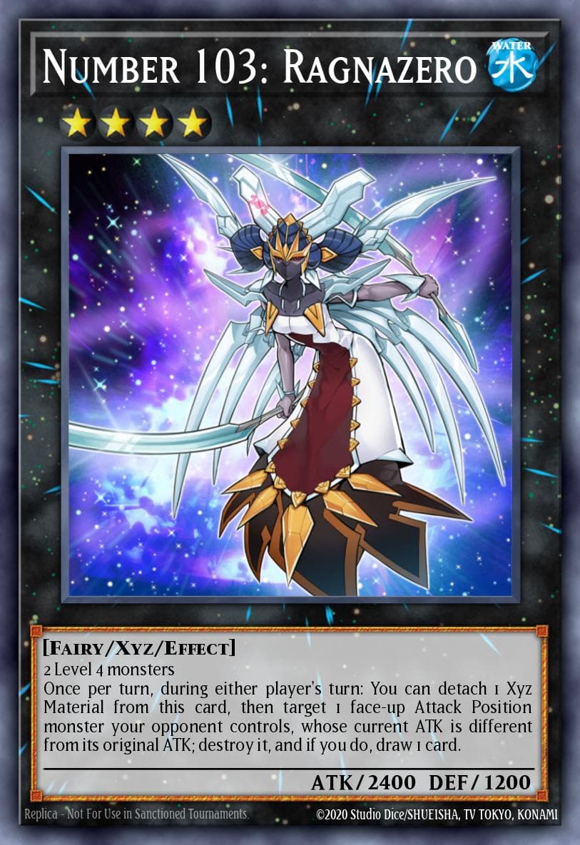 Carte Yu-Gi-Oh! Number 103: Ragnazero #009 — Astral Pack Seven