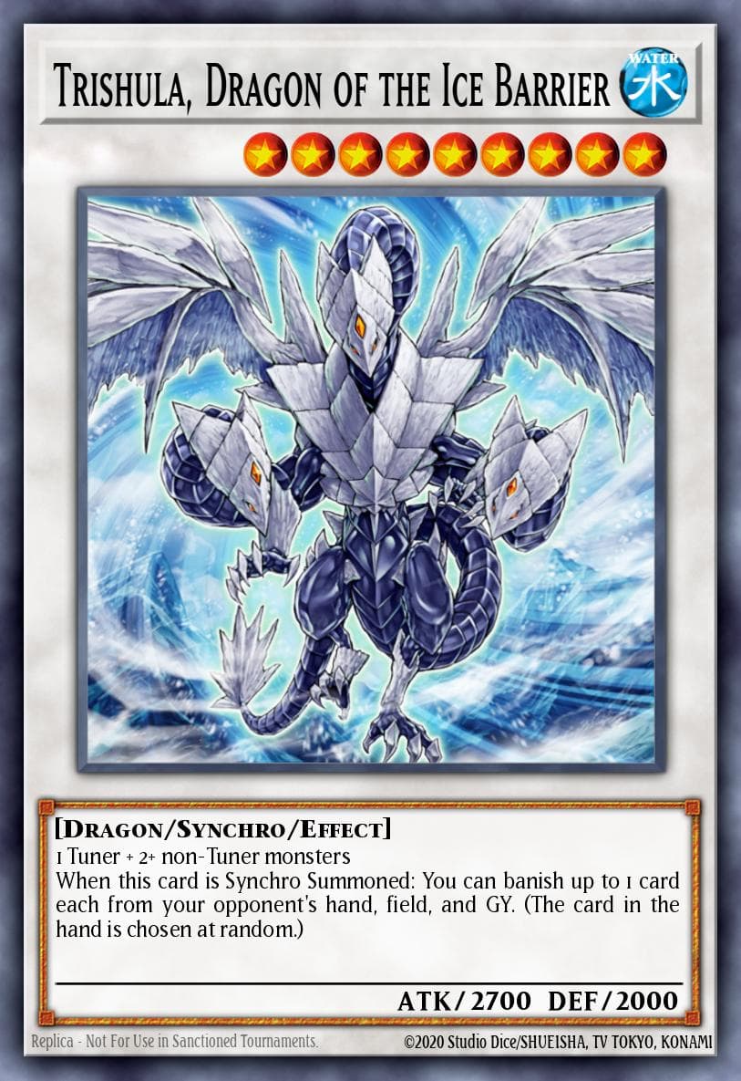 Carte Yu-Gi-Oh! Trishula, Dragon of the Ice Barrier #001 — Astral Pack Eight