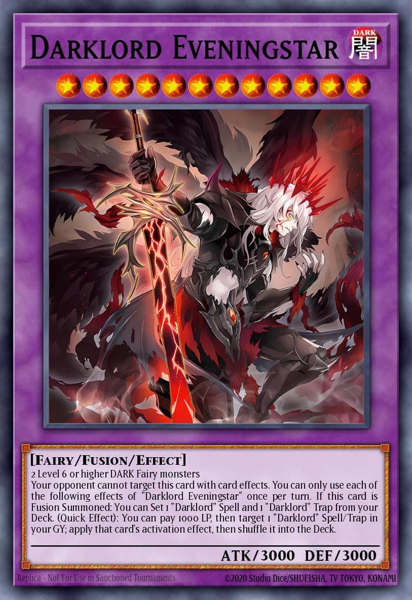 Carte Yu-Gi-Oh! Darklord Eveningstar #036 — Burst Protocol