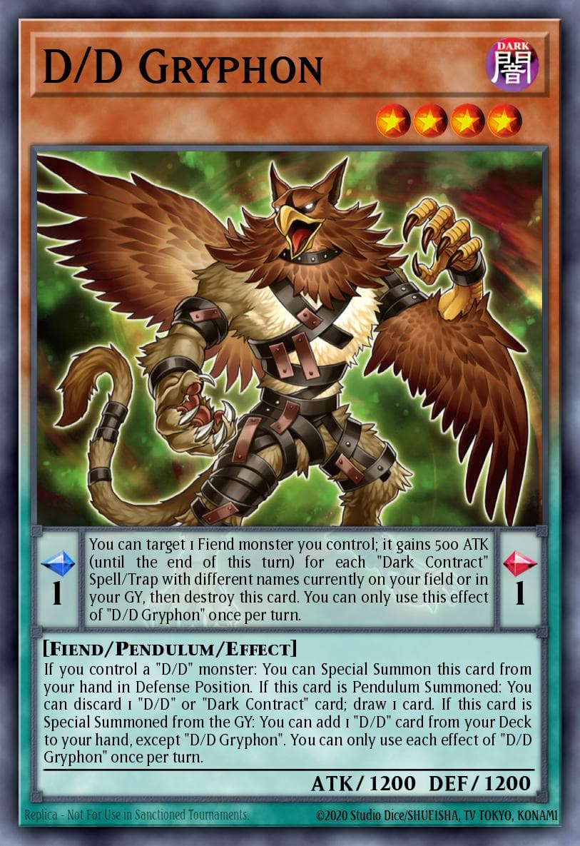 Carte Yu-Gi-Oh! D/D Gryphon #013 — Battle of Chaos