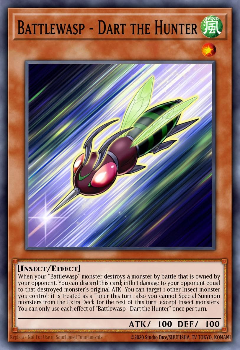 Carte Yu-Gi-Oh! Battlewasp - Dart the Hunter #032 — Battles of Legend: Hero's Revenge
