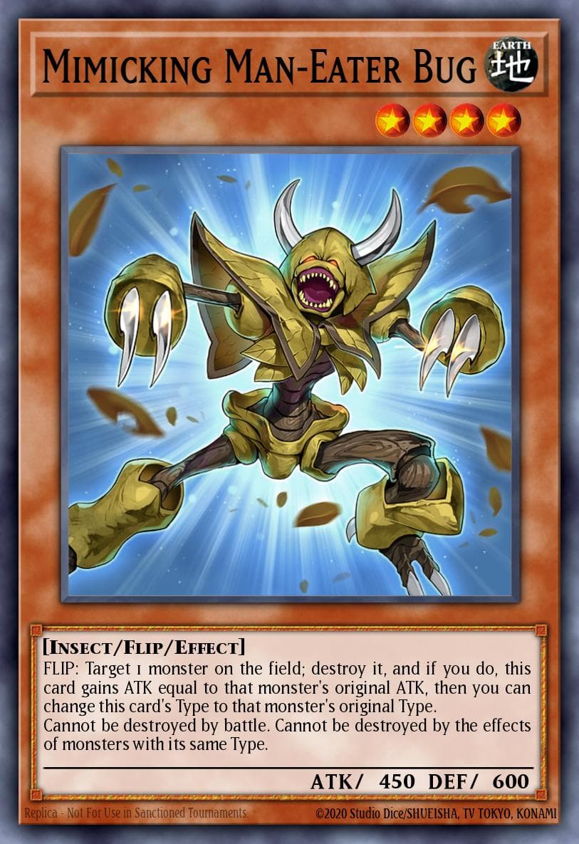 Carte Yu-Gi-Oh! Mimicking Man-Eater Bug #029 — Burst of Destiny