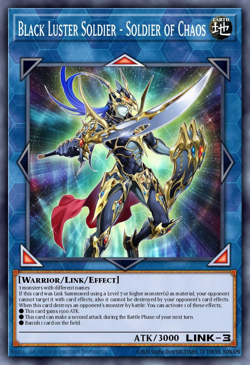 Carte Yu-Gi-Oh! Black Luster Soldier - Soldier of Chaos #002 — Battles of Legend: Chapter 1