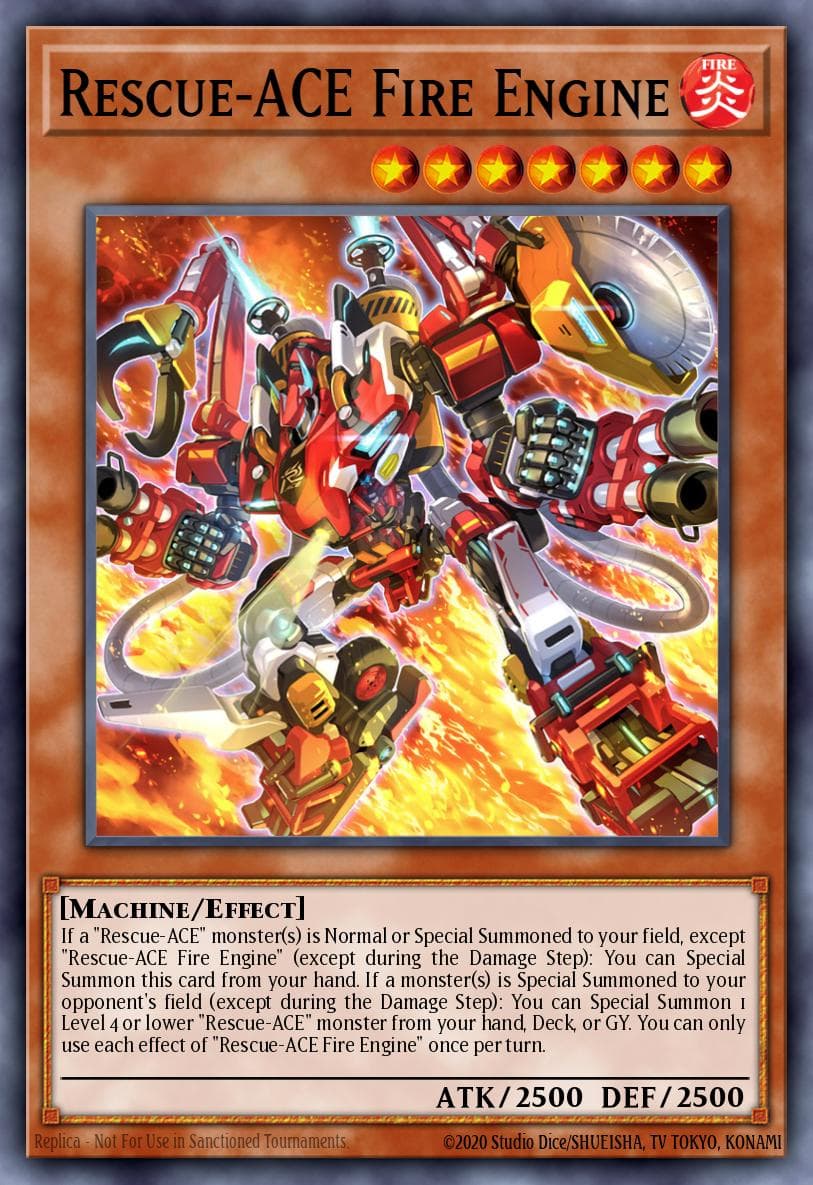 Carte Yu-Gi-Oh! Rescue-ACE Fire Engine #006 — Amazing Defenders