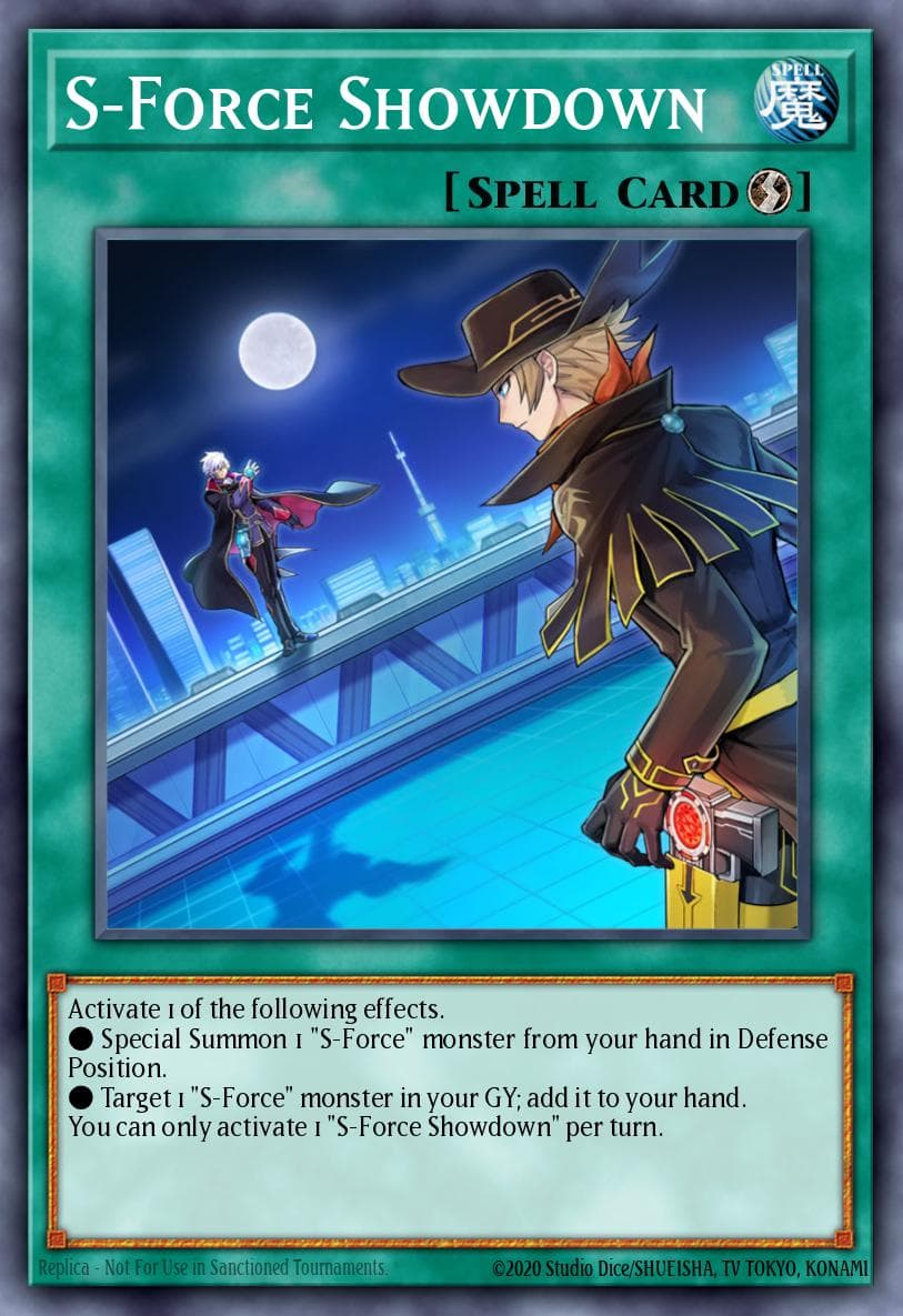 Carte Yu-Gi-Oh! S-Force Showdown #058 — Blazing Vortex