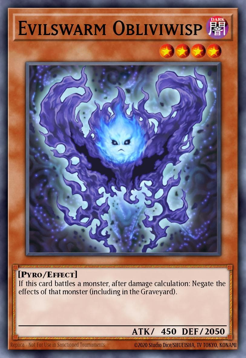Carte Yu-Gi-Oh! Evilswarm Obliviwisp #057 — War of the Giants: Round 2