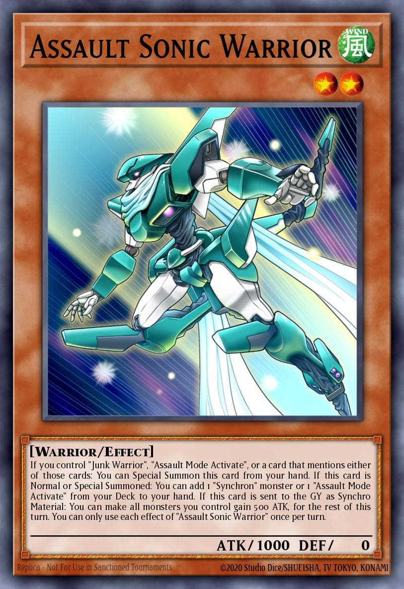 Carte Yu-Gi-Oh! Assault Sonic Warrior #005 — Blazing Dominion