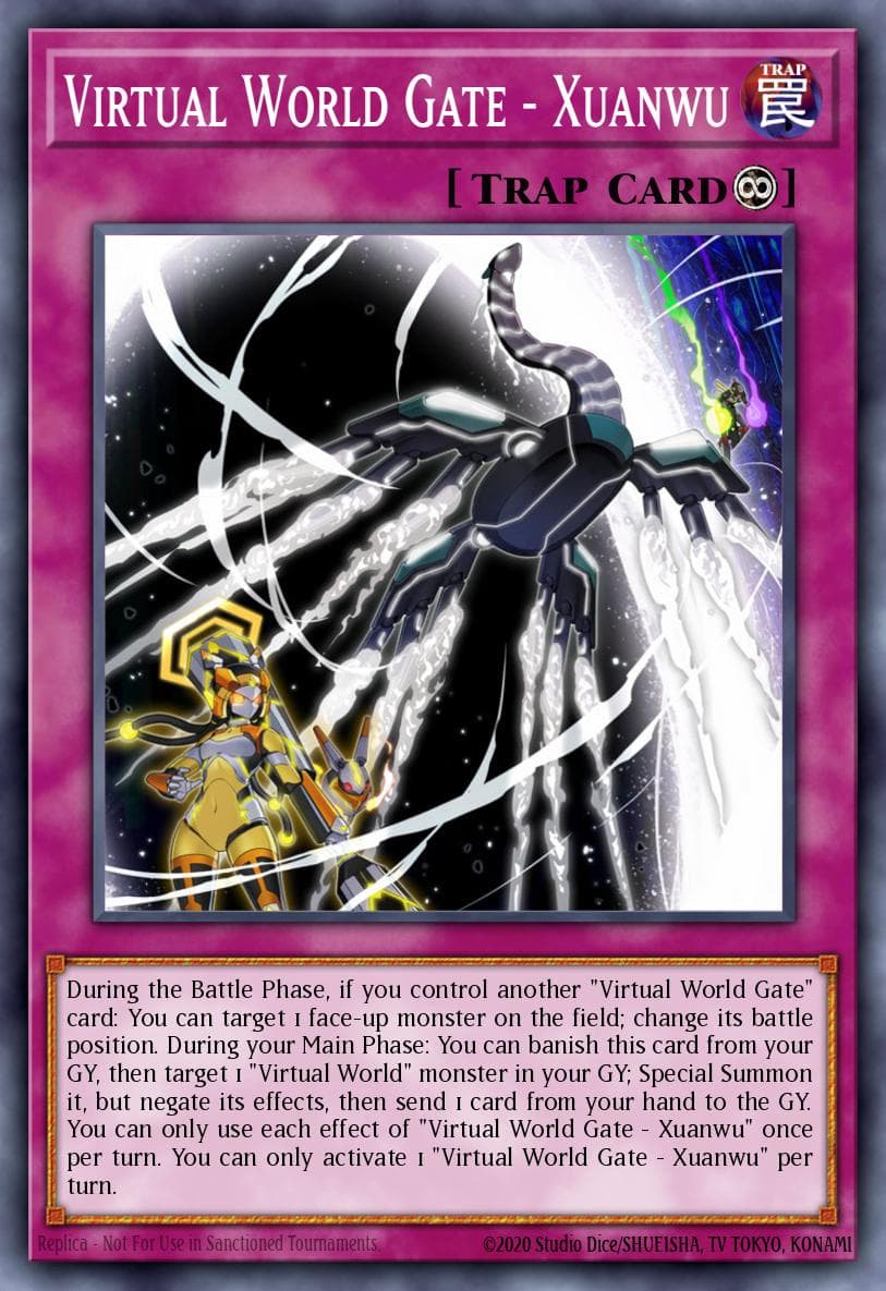 Carte Yu-Gi-Oh! Virtual World Gate - Xuanwu #075 — Blazing Vortex