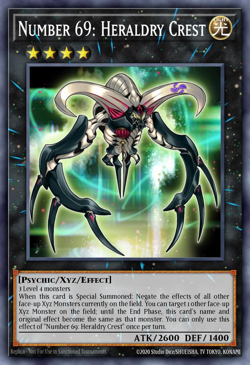 Carte Yu-Gi-Oh! Number 69: Heraldry Crest #153 — Battles of Legend: Monster Mayhem