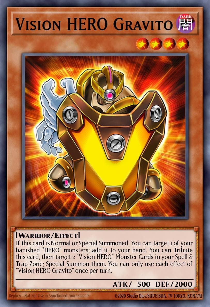 Carte Yu-Gi-Oh! Vision HERO Gravito #084 — Battles of Legend: Chapter 1