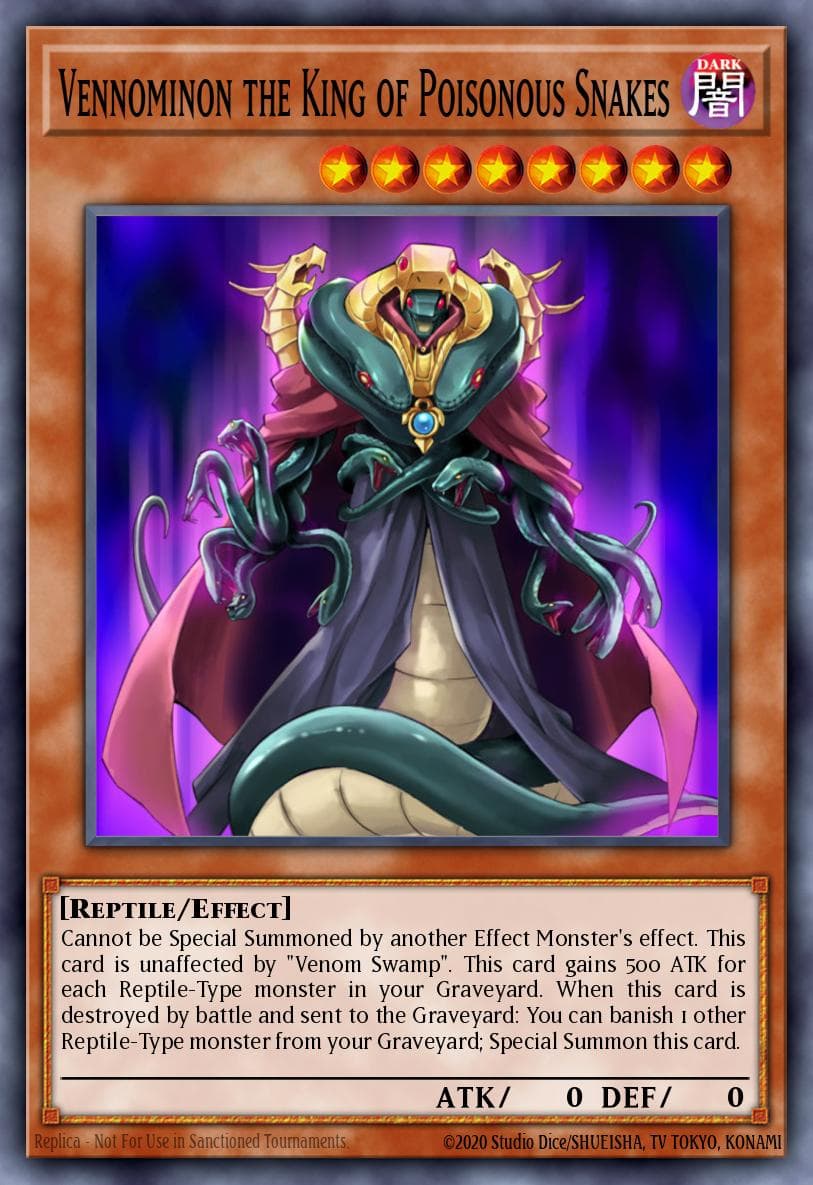 Carte Yu-Gi-Oh! Vennominon the King of Poisonous Snakes #040 — Ancient Guardians