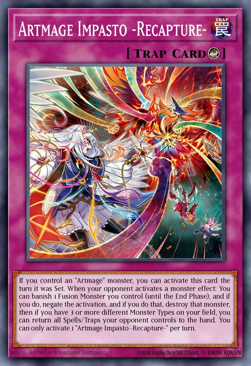 Carte Yu-Gi-Oh! Artmage Impasto -Recapture- #072 — Blazing Dominion
