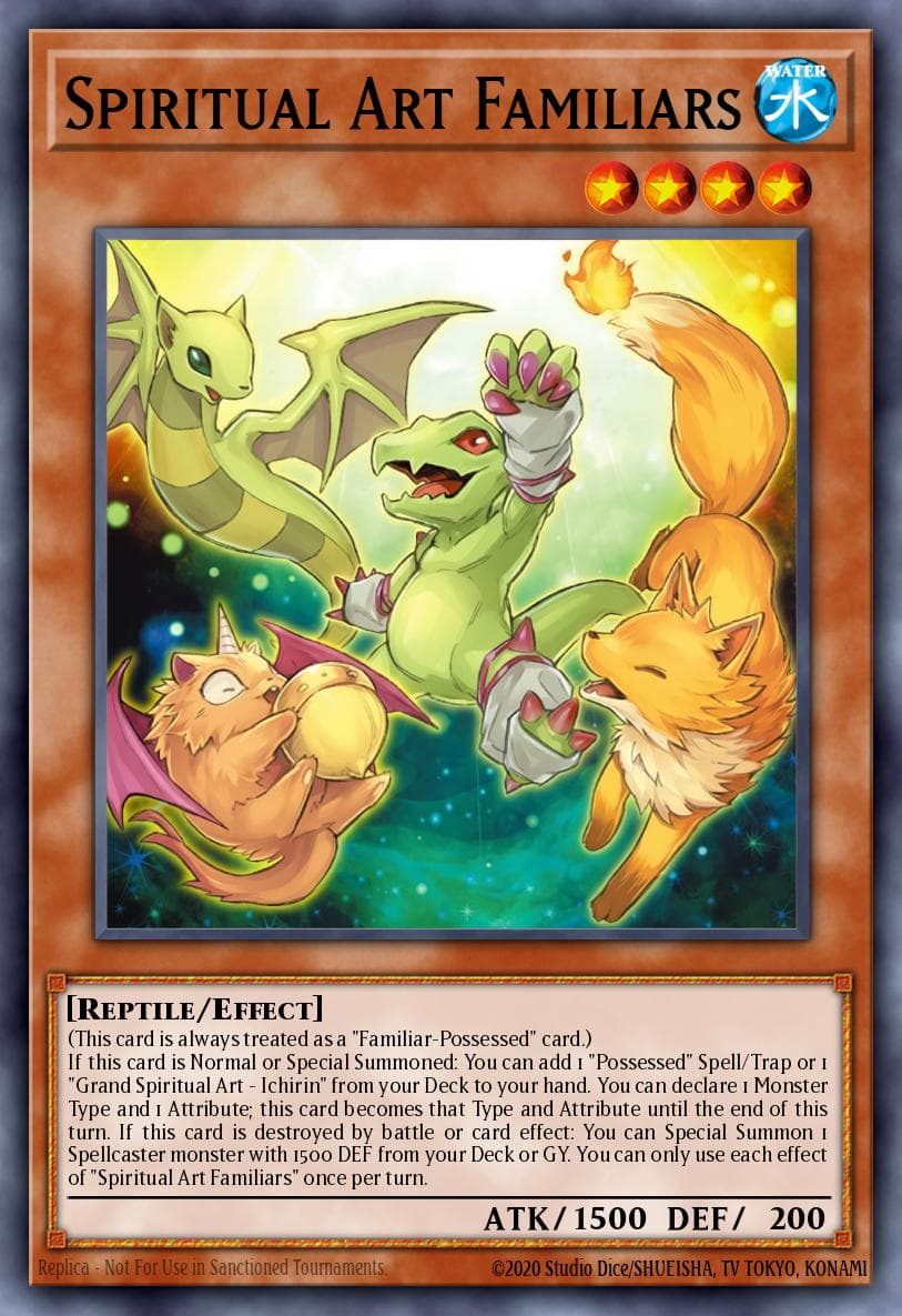 Carte Yu-Gi-Oh! Spiritual Art Familiars #022 — Blazing Dominion