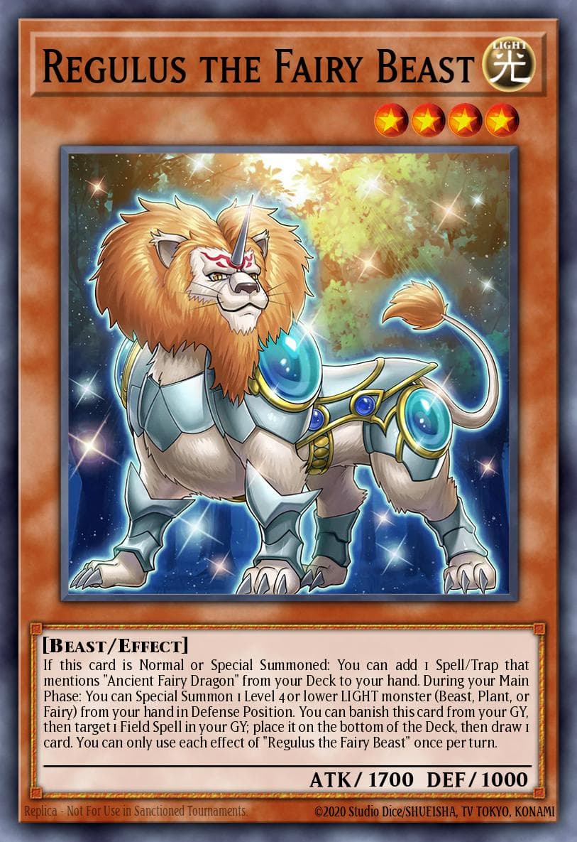 Carte Yu-Gi-Oh! Regulus the Fairy Beast #006 — Alliance Insight