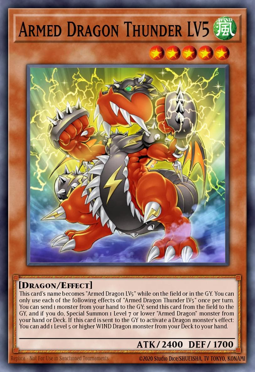 Carte Yu-Gi-Oh! Armed Dragon Thunder LV5 #003 — Blazing Vortex