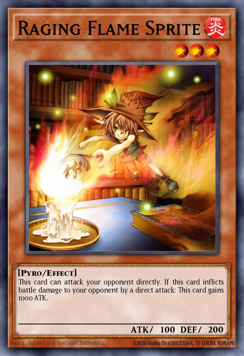 Carte Yu-Gi-Oh! Raging Flame Sprite #136 — Battle Pack: Epic Dawn
