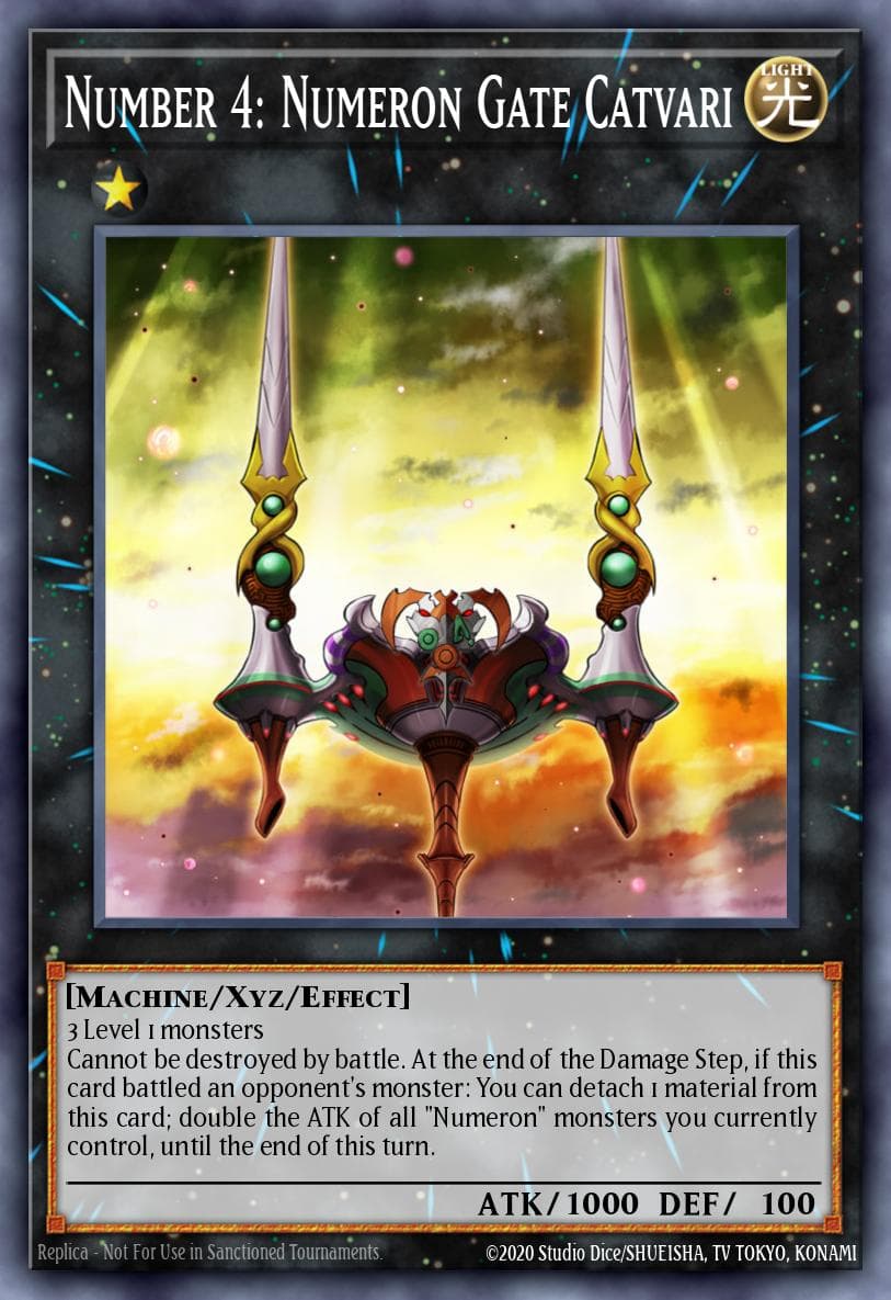 Carte Yu-Gi-Oh! Number 4: Numeron Gate Catvari #025 — Battles of Legend: Armageddon