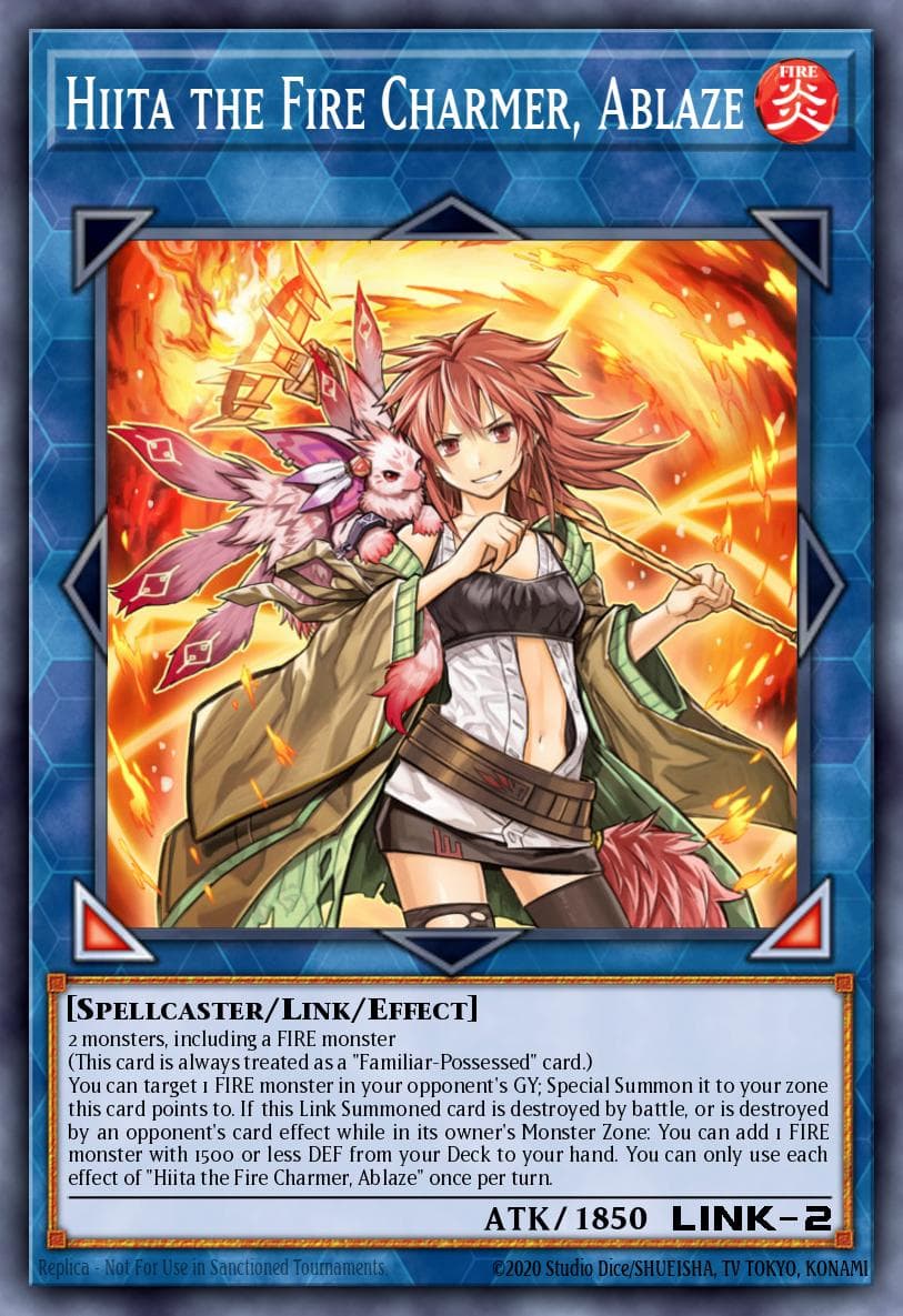 Carte Yu-Gi-Oh! Hiita the Fire Charmer, Ablaze #043 — THE CHRONICLES DECK: Spirit Charmers (All-Foil Edition)