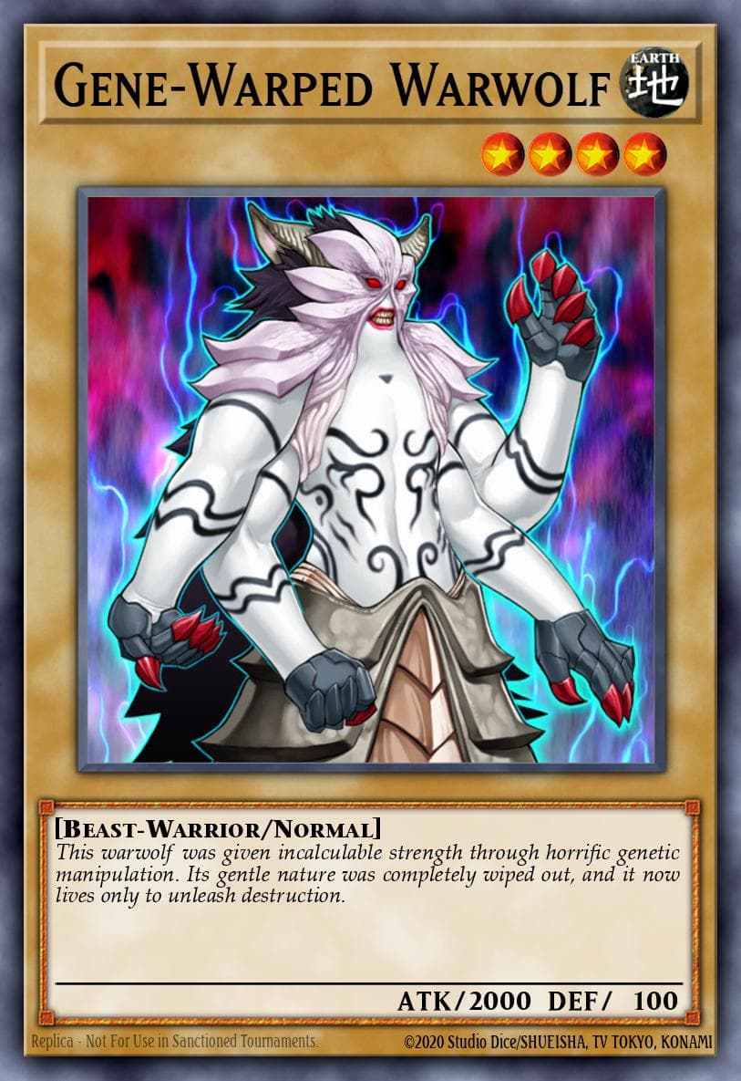 Carte Yu-Gi-Oh! Gene-Warped Warwolf #116 — Battle Pack: Epic Dawn