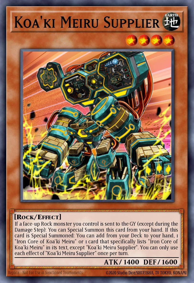 Carte Yu-Gi-Oh! Koa'ki Meiru Supplier #080 — Battles of Legend: Crystal Revenge