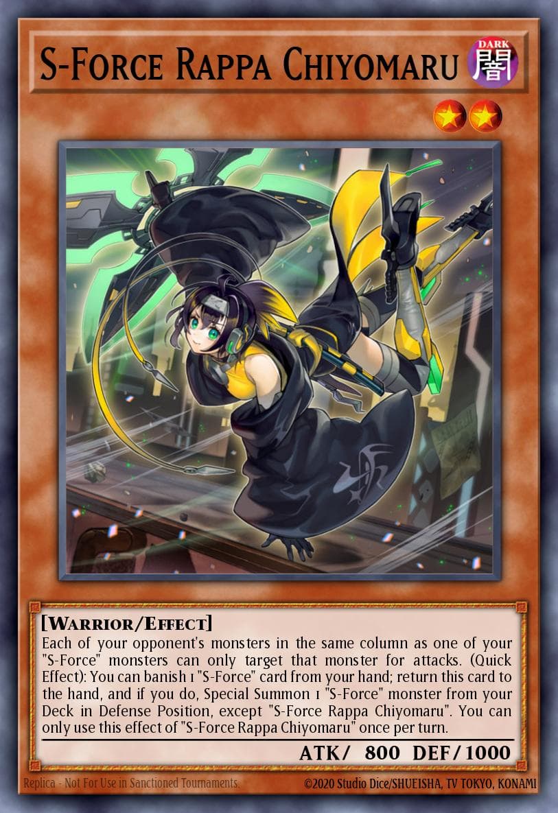 Carte Yu-Gi-Oh! S-Force Rappa Chiyomaru #011 — Blazing Vortex