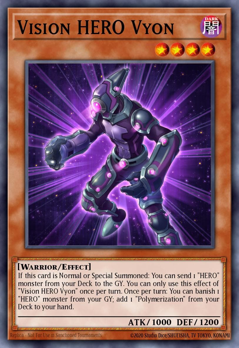 Carte Yu-Gi-Oh! Vision HERO Vyon #059 — Battles of Legend: Hero's Revenge