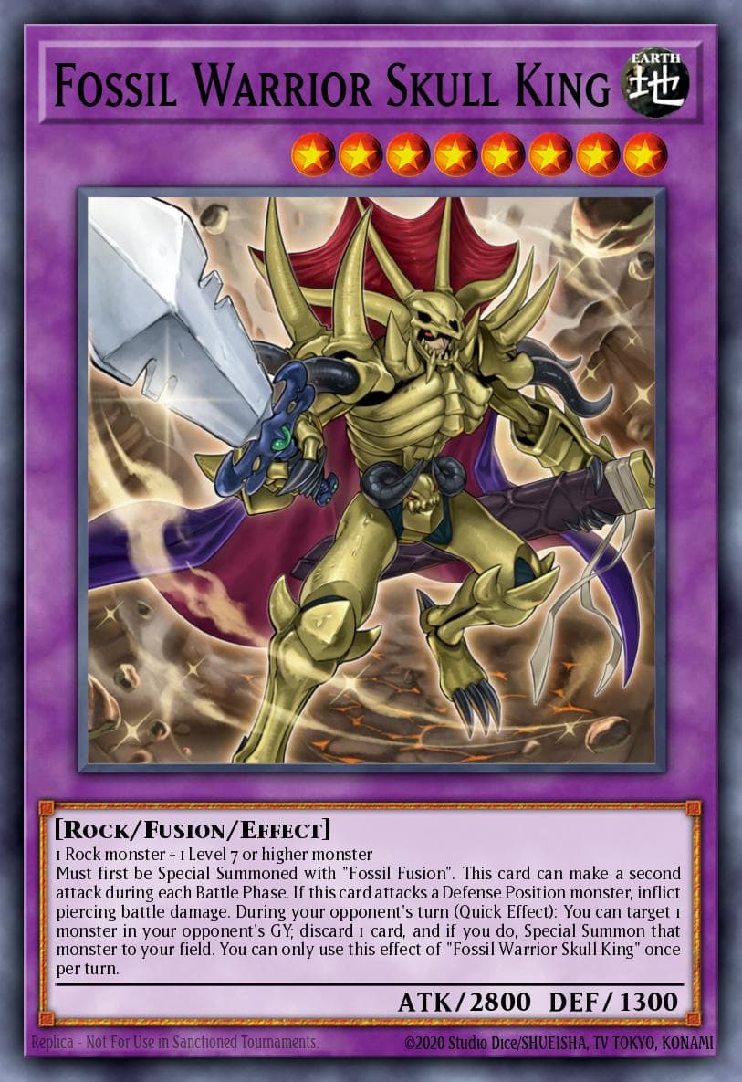 Carte Yu-Gi-Oh! Fossil Warrior Skull King #129 — Battles of Legend: Chapter 1