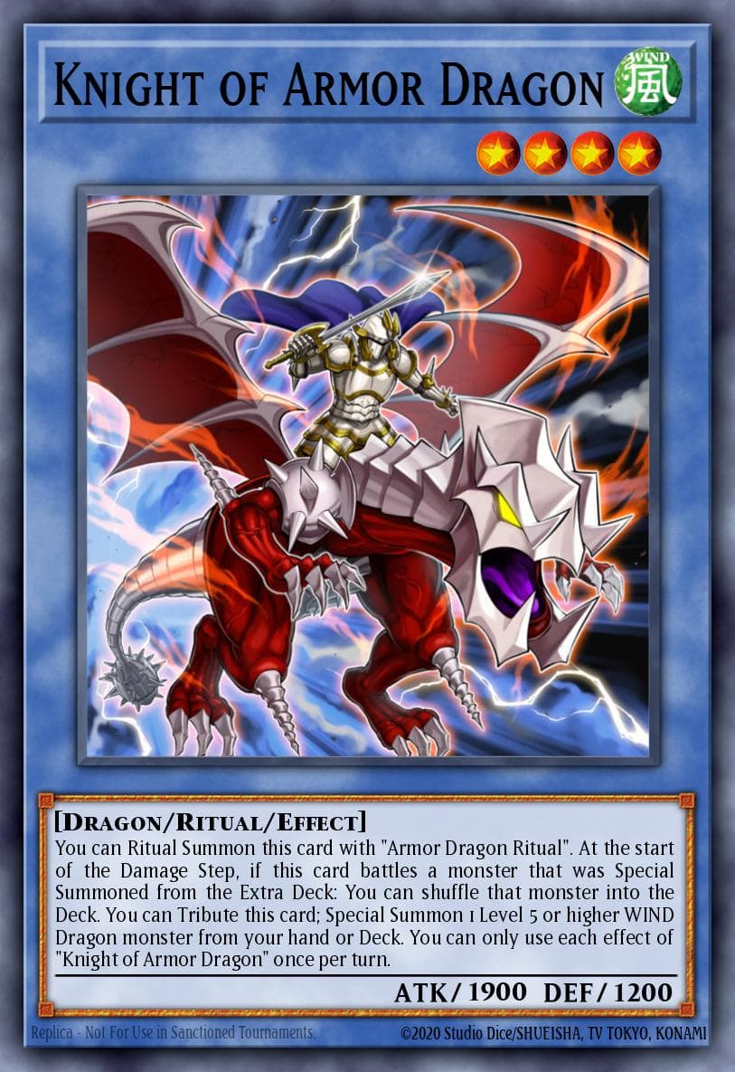 Carte Yu-Gi-Oh! Knight of Armor Dragon #037 — Blazing Vortex