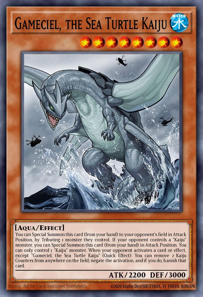 Carte Yu-Gi-Oh! Gameciel, the Sea Turtle Kaiju #075 — Battles of Legend: Relentless Revenge