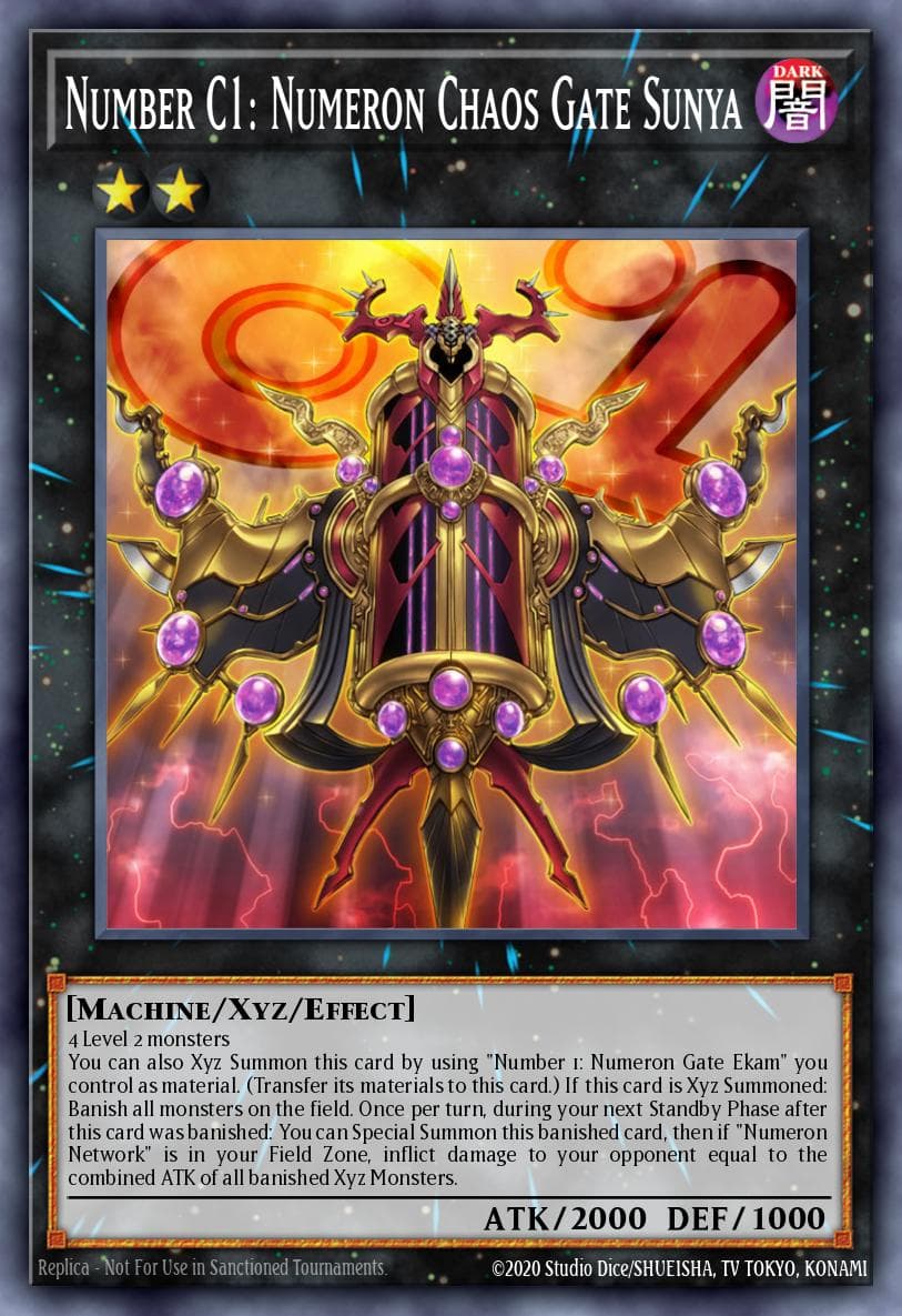 Carte Yu-Gi-Oh! Number C1: Numeron Chaos Gate Sunya #021 — Battles of Legend: Armageddon