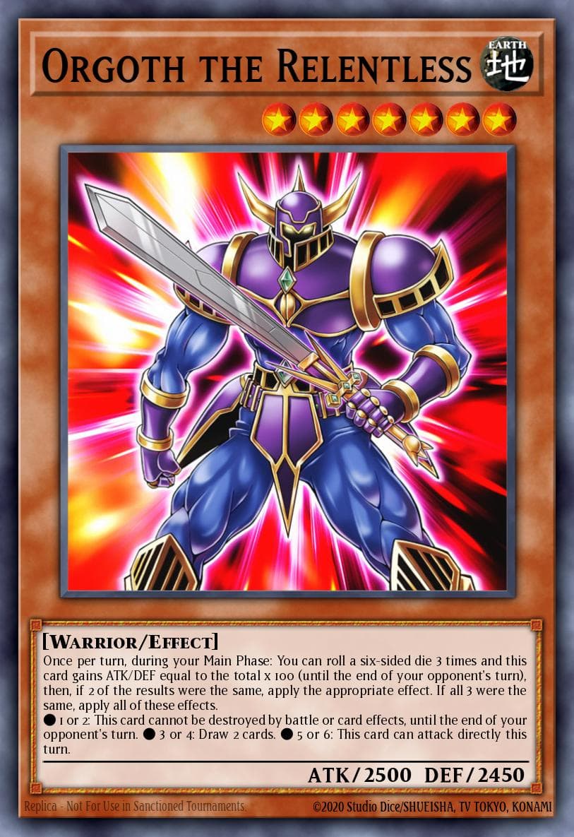 Carte Yu-Gi-Oh! Orgoth the Relentless #001 — Battles of Legend: Relentless Revenge