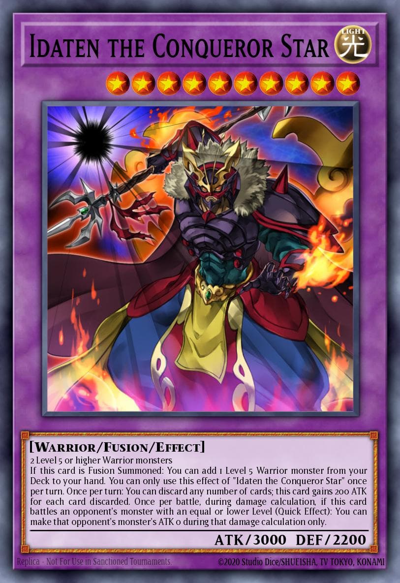 Carte Yu-Gi-Oh! Idaten the Conqueror Star #039 — Battles of Legend: Relentless Revenge