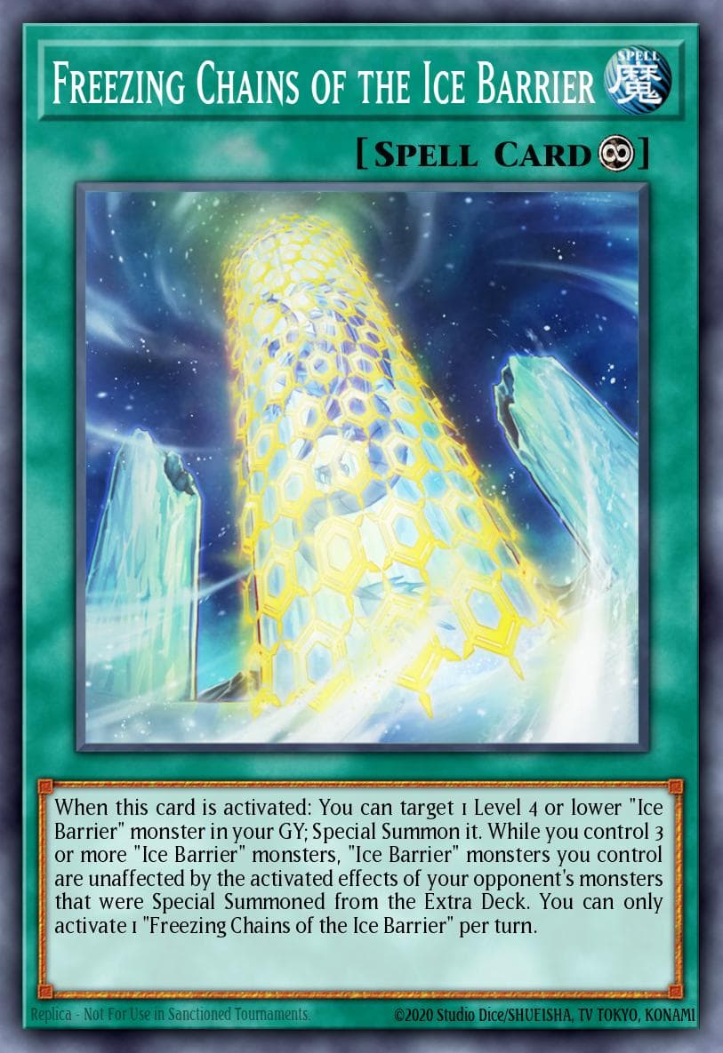 Carte Yu-Gi-Oh! Freezing Chains of the Ice Barrier #103 — Battles of Legend: Terminal Revenge