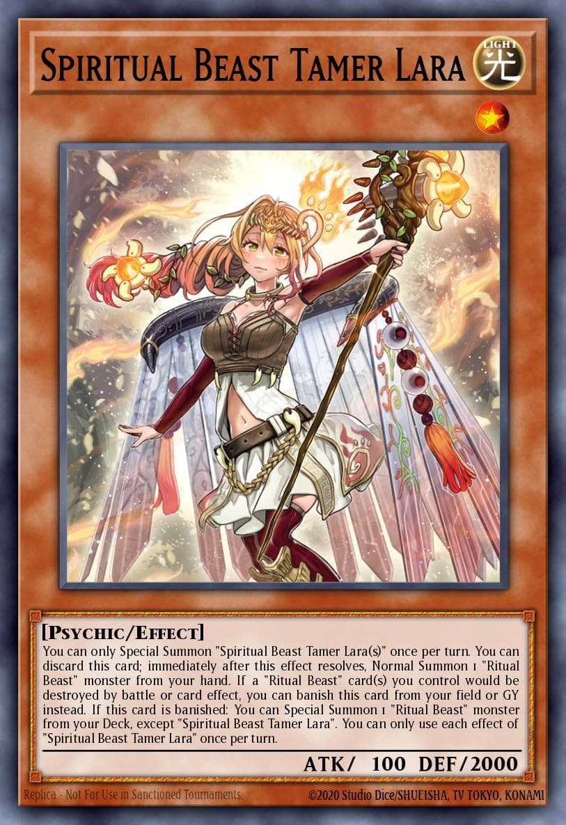 Carte Yu-Gi-Oh! Spiritual Beast Tamer Lara #017 — Battles of Legend: Terminal Revenge