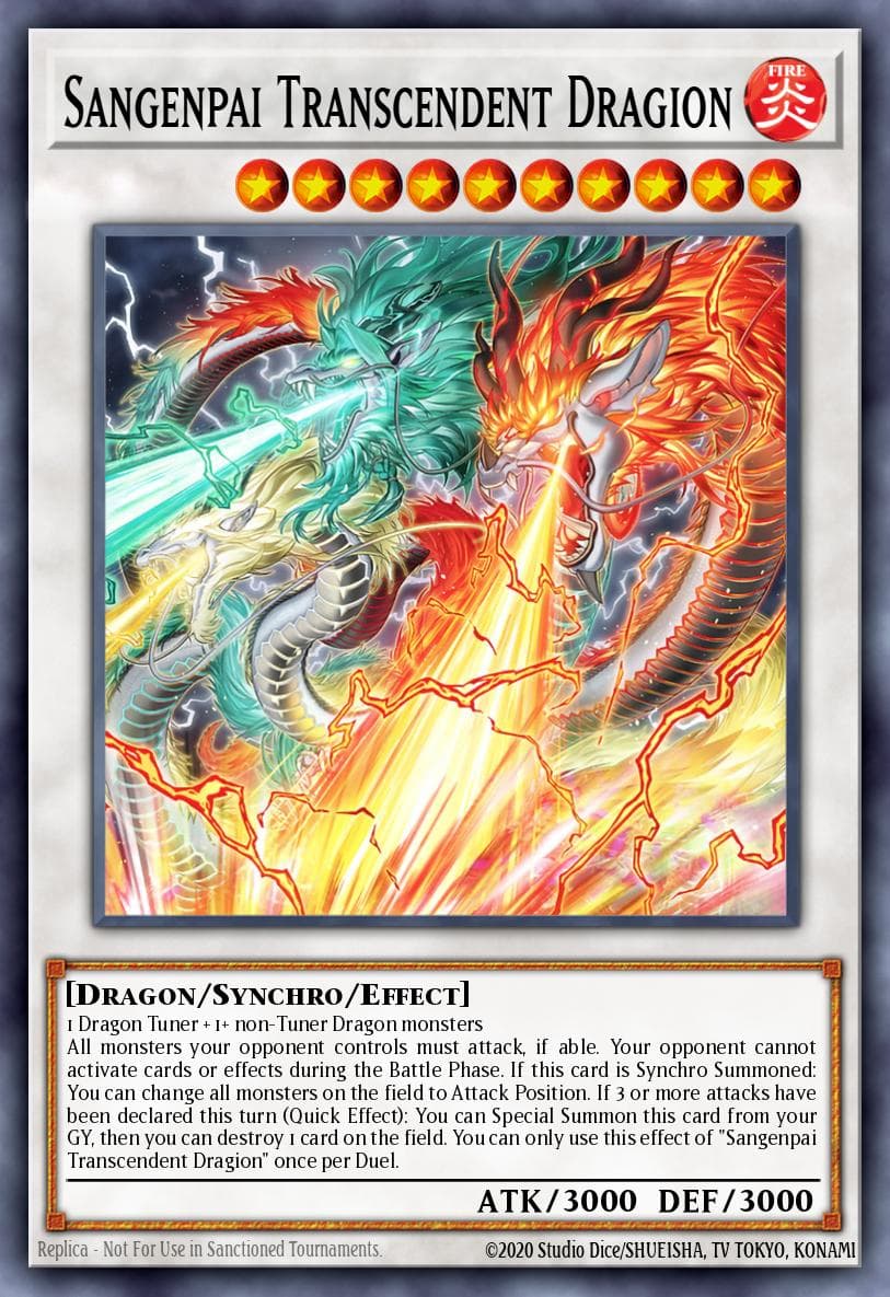 Carte Yu-Gi-Oh! Sangenpai Transcendent Dragion #007 — Limited Pack World Championship 2025