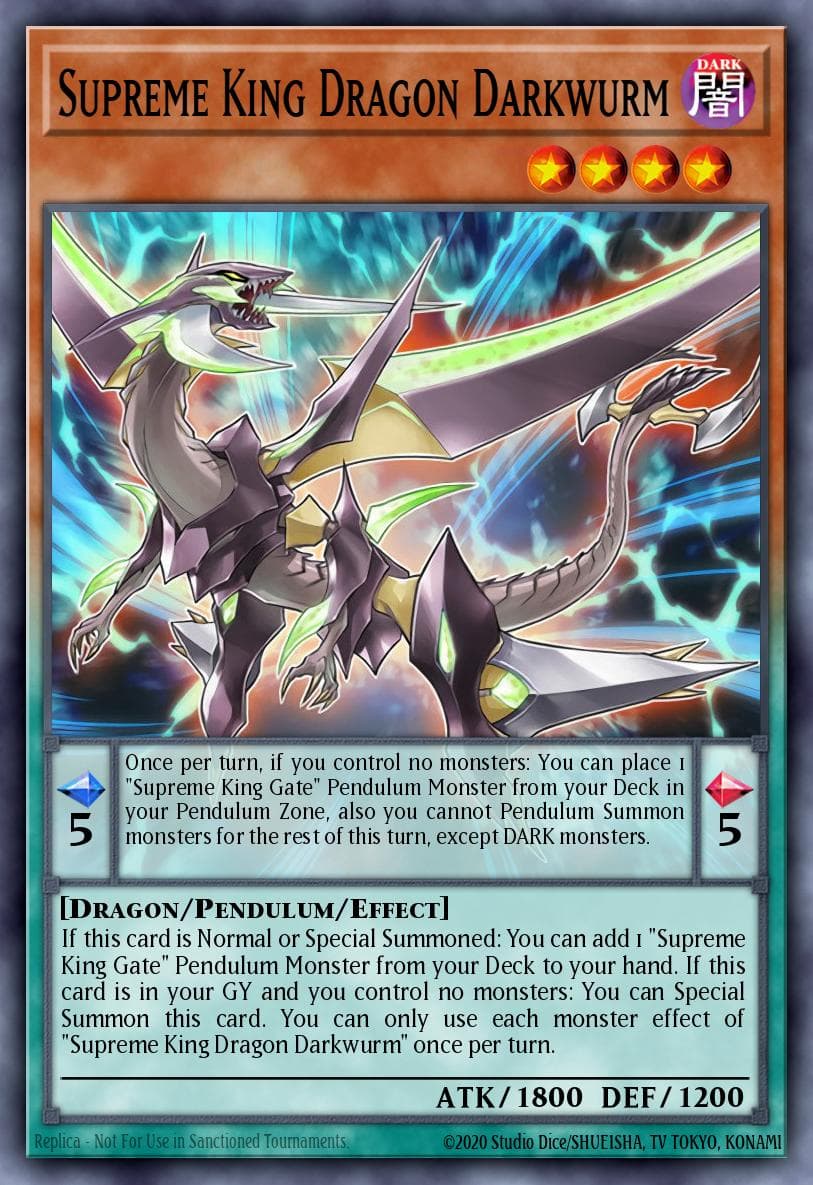 Carte Yu-Gi-Oh! Supreme King Dragon Darkwurm #063 — Battles of Legend: Relentless Revenge
