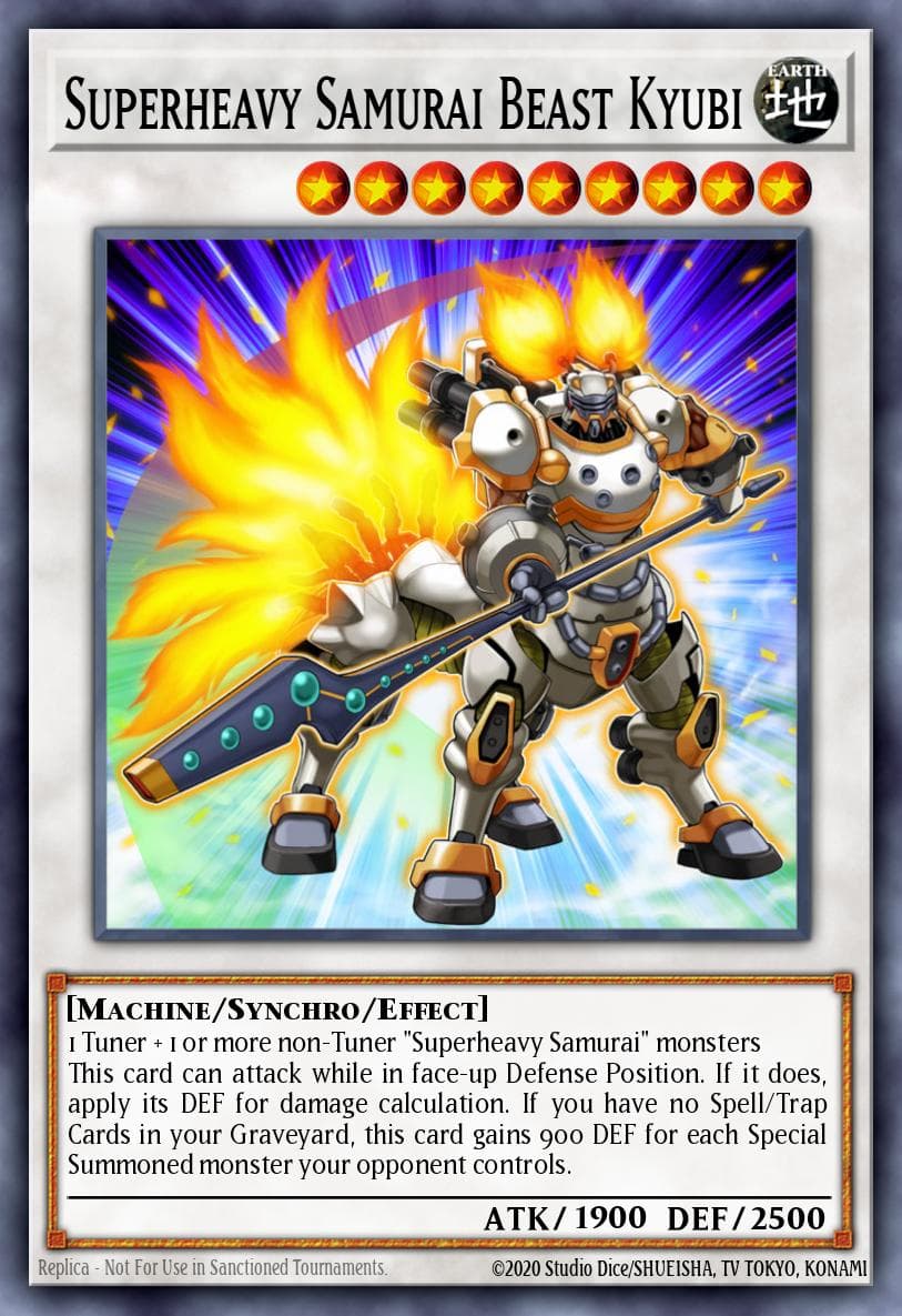 Carte Yu-Gi-Oh! Superheavy Samurai Beast Kyubi #048 — Breakers of Shadow