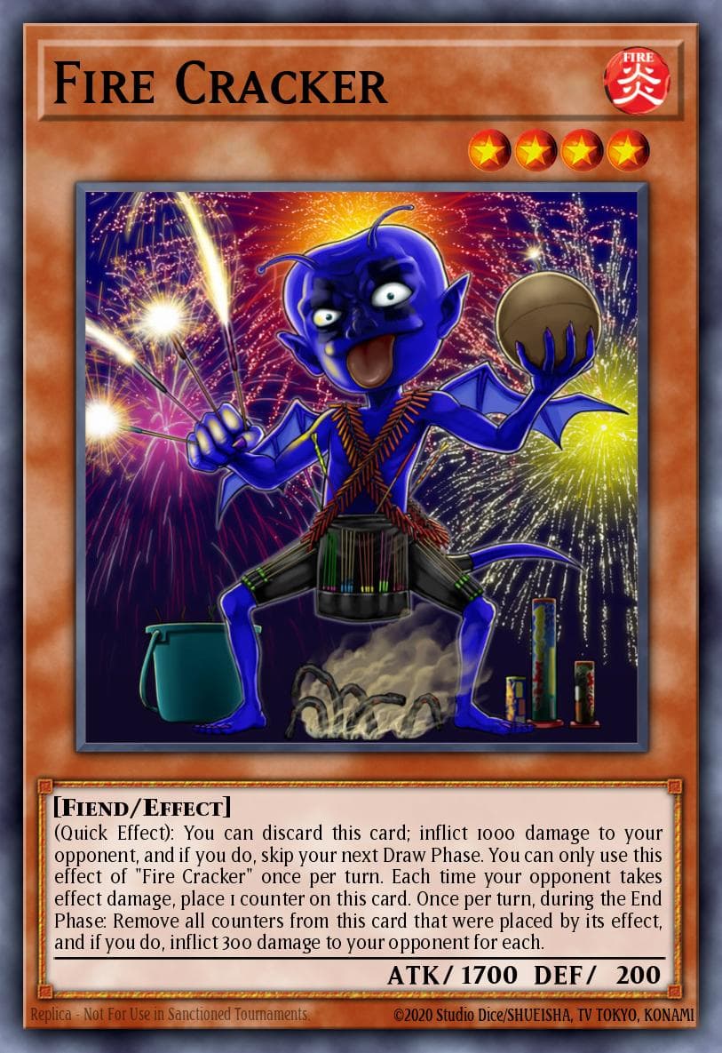 Carte Yu-Gi-Oh! Fire Cracker #007 — Yu-Gi-Oh! Advent Calendar (2018)