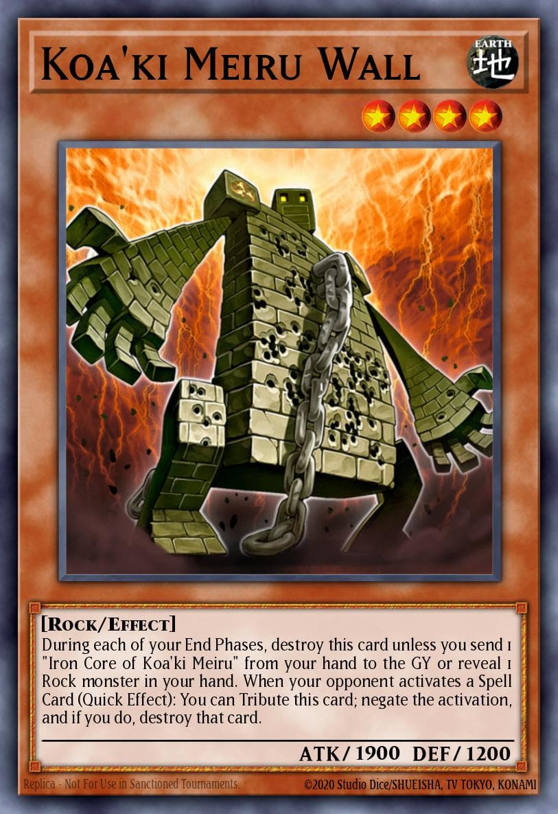 Carte Yu-Gi-Oh! Koa'ki Meiru Wall #081 — Battle Pack 3: Monster League