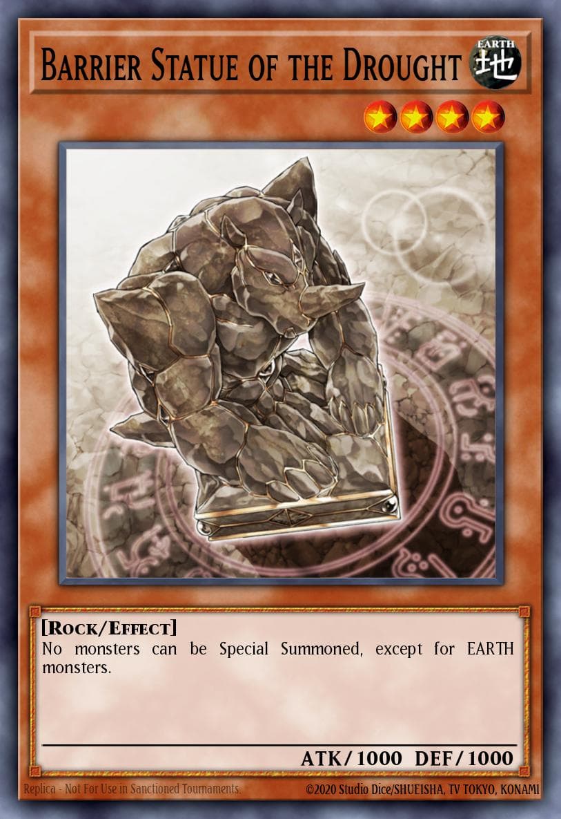 Carte Yu-Gi-Oh! Barrier Statue of the Drought #022 — Cyberdark Impact