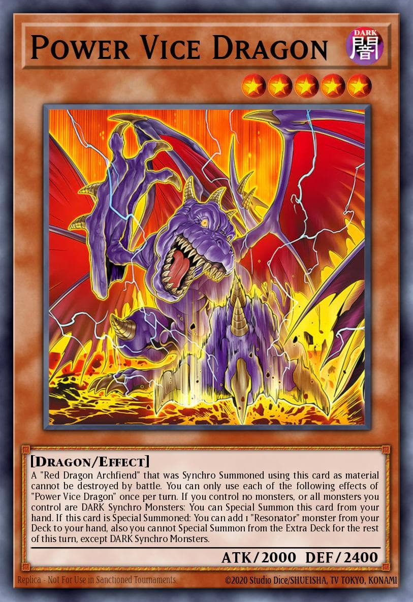 Carte Yu-Gi-Oh! Power Vice Dragon #002 — Blazing Dominion