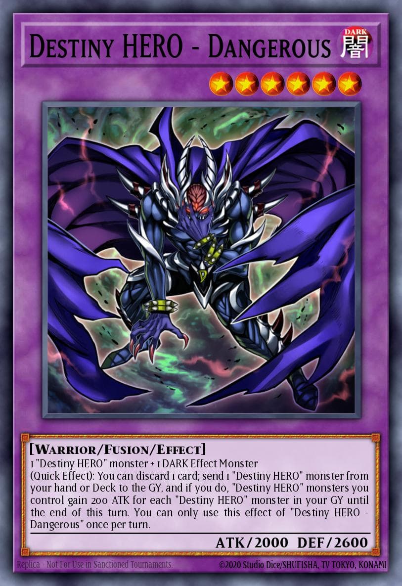 Carte Yu-Gi-Oh! Destiny HERO - Dangerous #063 — Battles of Legend: Hero's Revenge