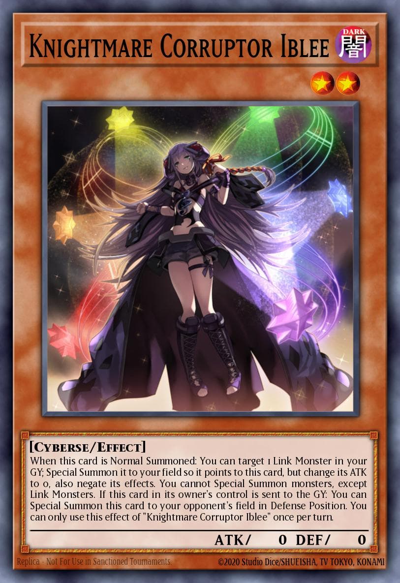 Carte Yu-Gi-Oh! Knightmare Corruptor Iblee #057 — Battles of Legend: Monstrous Revenge