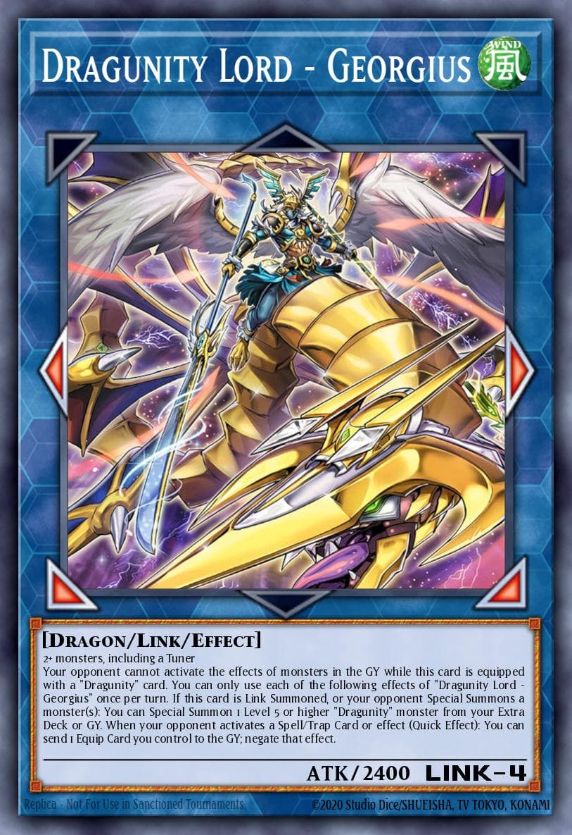 Carte Yu-Gi-Oh! Dragunity Lord - Georgius #014 — Battles of Legend: Glorious Gallery