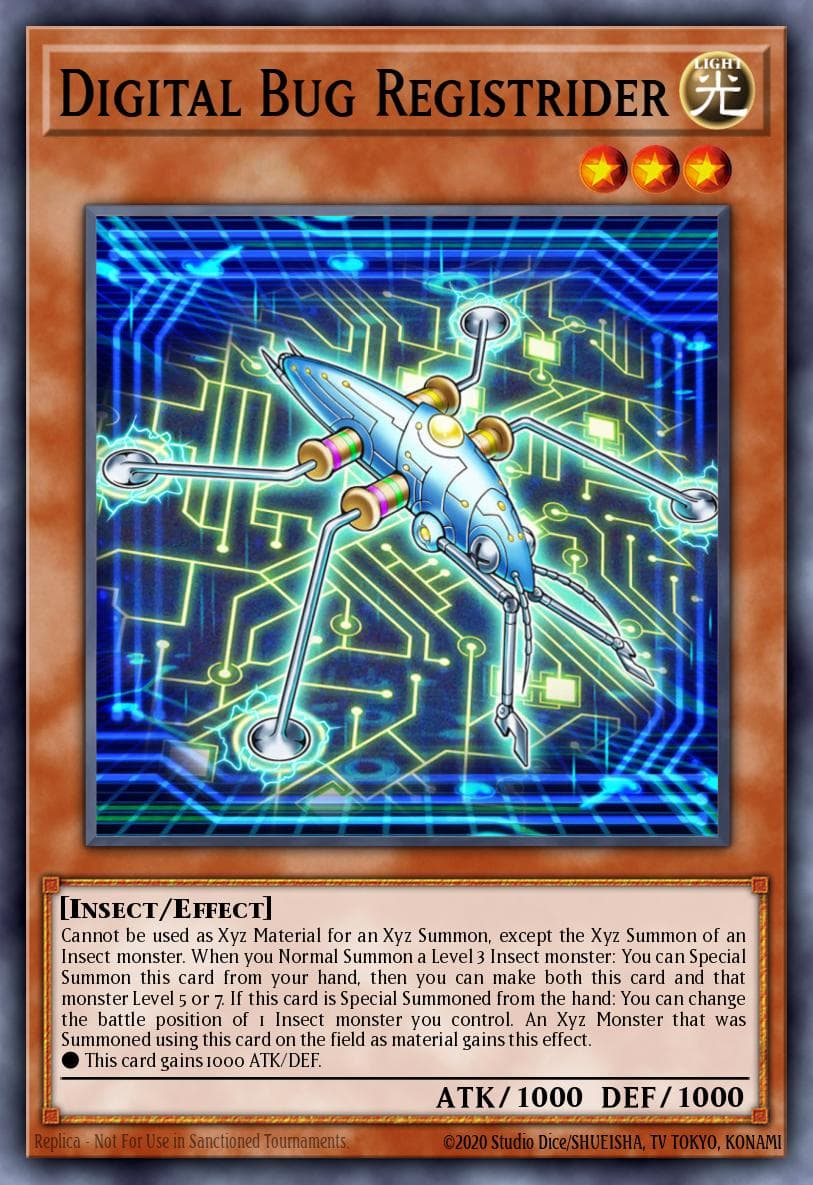 Carte Yu-Gi-Oh! Digital Bug Registrider #023 — Blazing Vortex