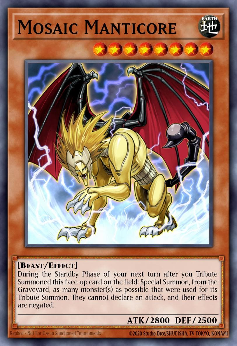 Carte Yu-Gi-Oh! Mosaic Manticore #073 — Battle Pack 2: War of the Giants